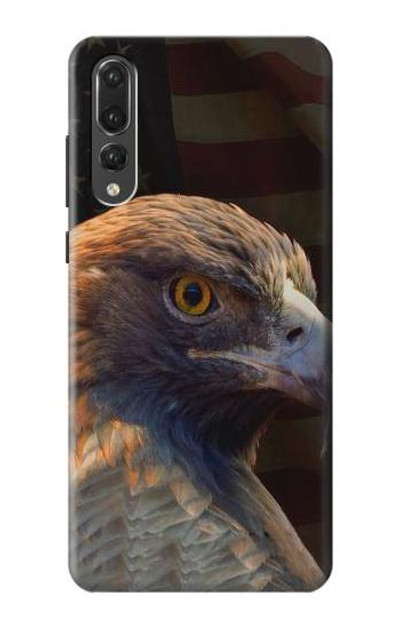 S3376 Eagle American Flag Case Cover Custodia per Huawei P20 Pro