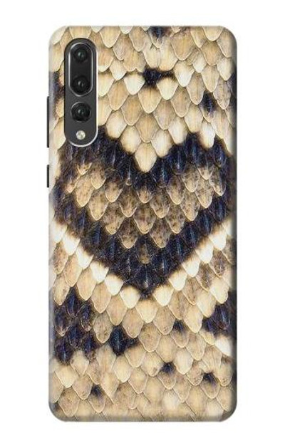 S3417 Diamond Rattle Snake Graphic Print Case Cover Custodia per Huawei P20 Pro
