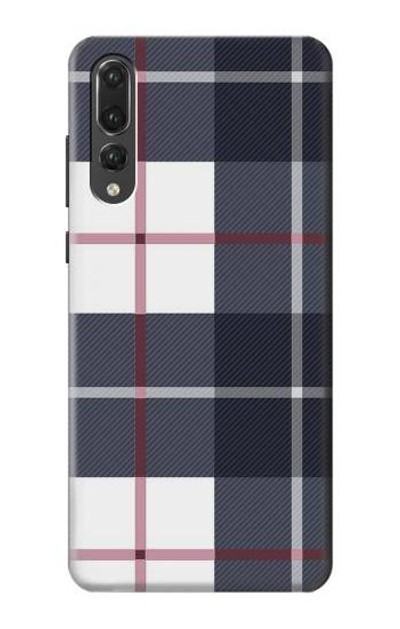 S3452 Plaid Fabric Pattern Case Cover Custodia per Huawei P20 Pro