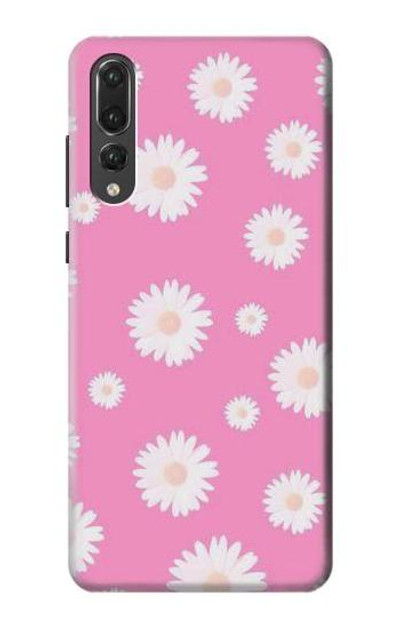 S3500 Pink Floral Pattern Case Cover Custodia per Huawei P20 Pro