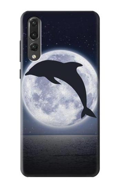 S3510 Dolphin Moon Night Case Cover Custodia per Huawei P20 Pro