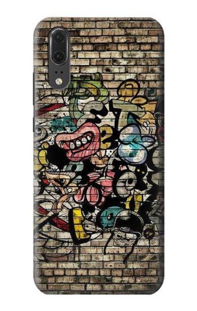 S3394 Graffiti Wall Case Cover Custodia per Huawei P20