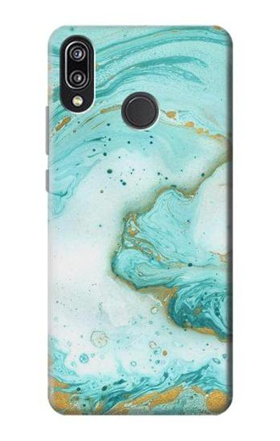 S3399 Green Marble Graphic Print Case Cover Custodia per Huawei P20 Lite