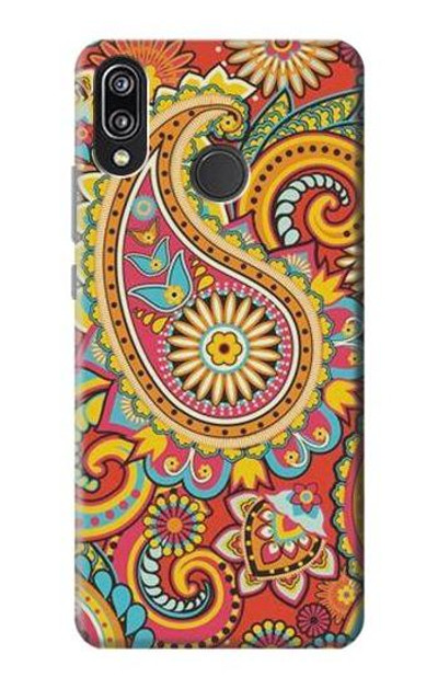 S3402 Floral Paisley Pattern Seamless Case Cover Custodia per Huawei P20 Lite