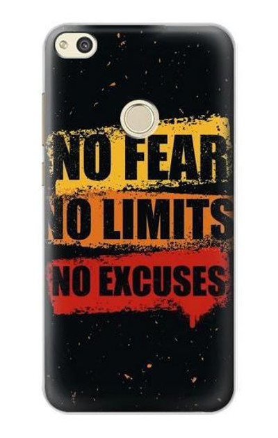 S3492 No Fear Limits Excuses Case Cover Custodia per Huawei P8 Lite (2017)