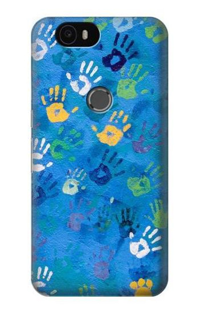 S3403 Hand Print Case Cover Custodia per Huawei Nexus 6P