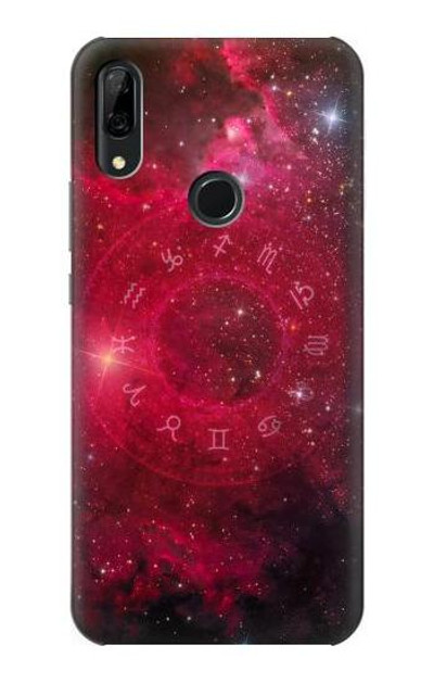 S3368 Zodiac Red Galaxy Case Cover Custodia per Huawei P Smart Z, Y9 Prime 2019