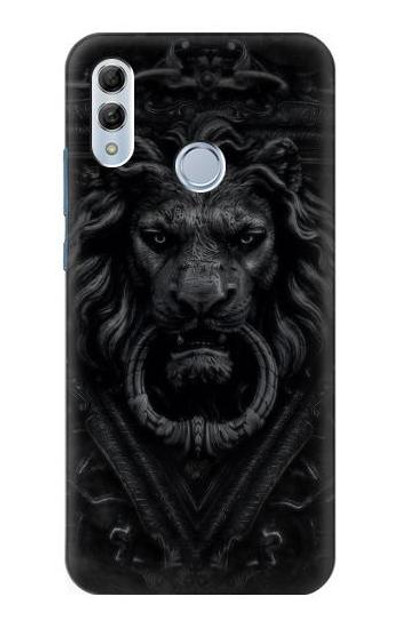 S3619 Dark Gothic Lion Case Cover Custodia per Huawei Honor 10 Lite, Huawei P Smart 2019