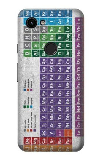 S3383 Periodic Table Case Cover Custodia per Google Pixel 3a