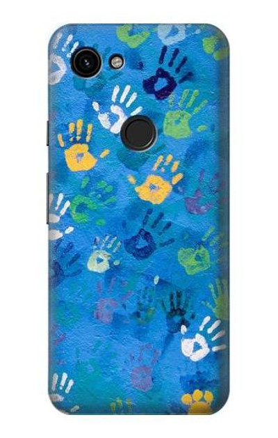 S3403 Hand Print Case Cover Custodia per Google Pixel 3a