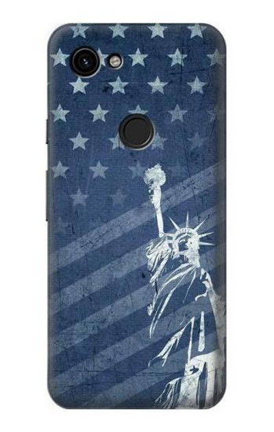 S3450 US Flag Liberty Statue Case Cover Custodia per Google Pixel 3a