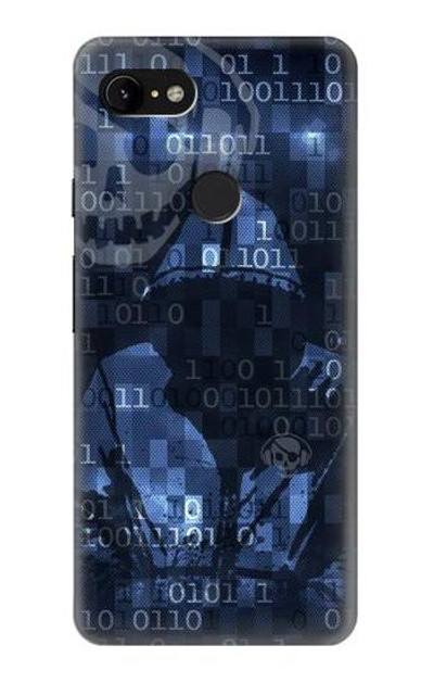 S3431 Digital Code Cyber Hacker Case Cover Custodia per Google Pixel 3 XL