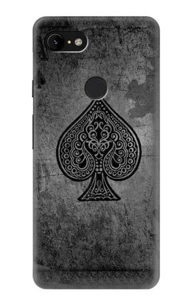 S3446 Black Ace Spade Case Cover Custodia per Google Pixel 3 XL