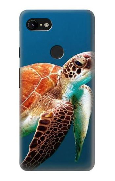 S3497 Green Sea Turtle Case Cover Custodia per Google Pixel 3 XL