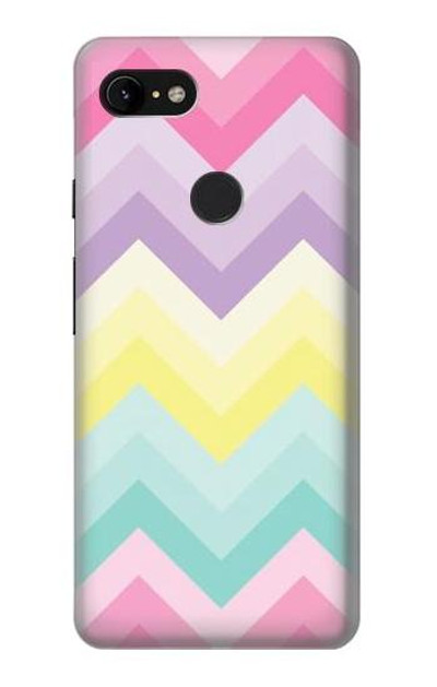 S3514 Rainbow Zigzag Case Cover Custodia per Google Pixel 3 XL