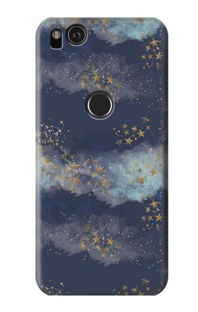 S3364 Gold Star Sky Case Cover Custodia per Google Pixel 2