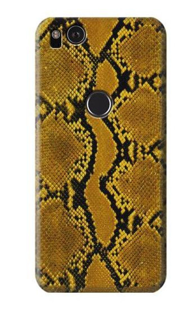 S3365 Yellow Python Skin Graphic Print Case Cover Custodia per Google Pixel 2