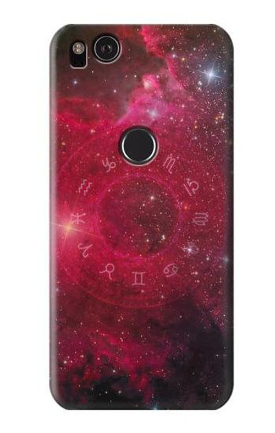 S3368 Zodiac Red Galaxy Case Cover Custodia per Google Pixel 2