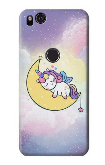 S3485 Cute Unicorn Sleep Case Cover Custodia per Google Pixel 2