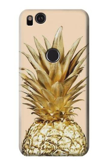 S3490 Gold Pineapple Case Cover Custodia per Google Pixel 2