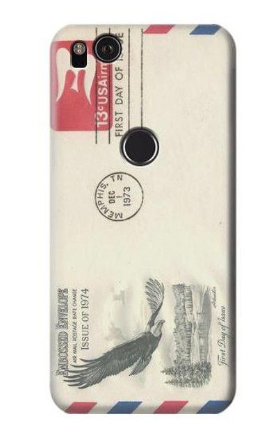 S3551 Vintage Airmail Envelope Art Case Cover Custodia per Google Pixel 2