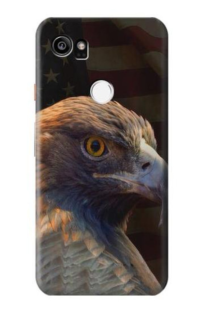 S3376 Eagle American Flag Case Cover Custodia per Google Pixel 2 XL