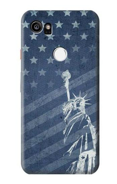 S3450 US Flag Liberty Statue Case Cover Custodia per Google Pixel 2 XL