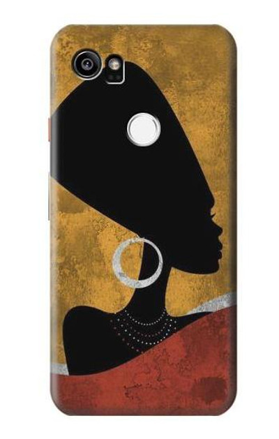 S3453 African Queen Nefertiti Silhouette Case Cover Custodia per Google Pixel 2 XL