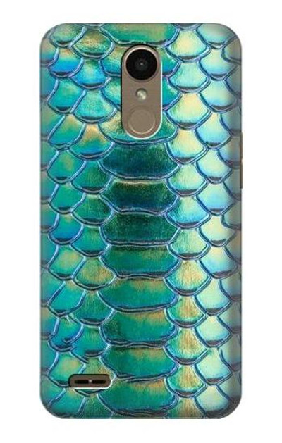 S3414 Green Snake Scale Graphic Print Case Cover Custodia per LG K10 (2018), LG K30