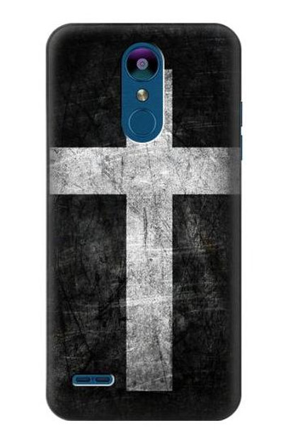 S3491 Christian Cross Case Cover Custodia per LG K8 (2018)