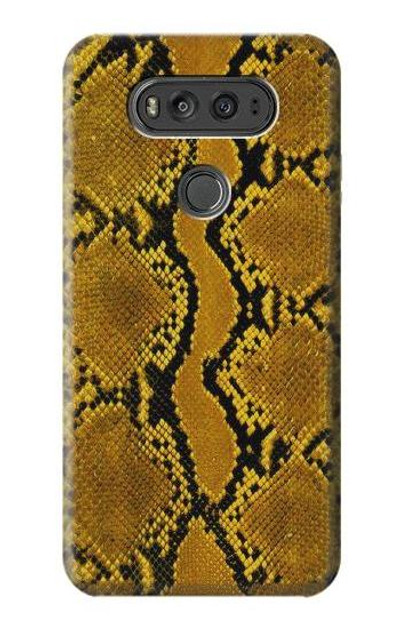 S3365 Yellow Python Skin Graphic Print Case Cover Custodia per LG V20