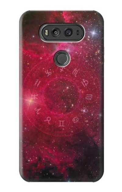 S3368 Zodiac Red Galaxy Case Cover Custodia per LG V20