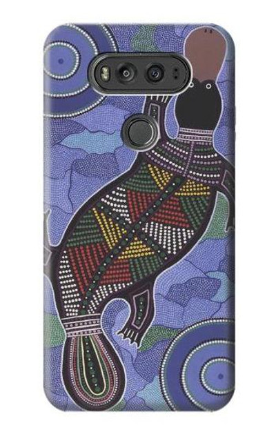 S3387 Platypus Australian Aboriginal Art Case Cover Custodia per LG V20