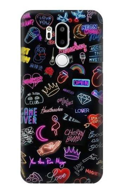 S3433 Vintage Neon Graphic Case Cover Custodia per LG G7 ThinQ