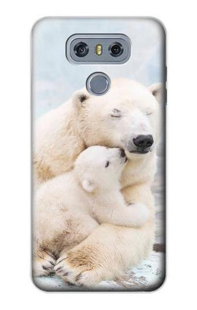 S3373 Polar Bear Hug Family Case Cover Custodia per LG G6