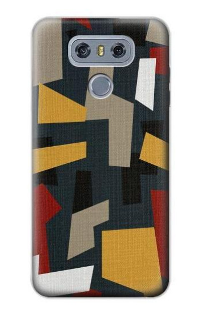 S3386 Abstract Fabric Texture Case Cover Custodia per LG G6