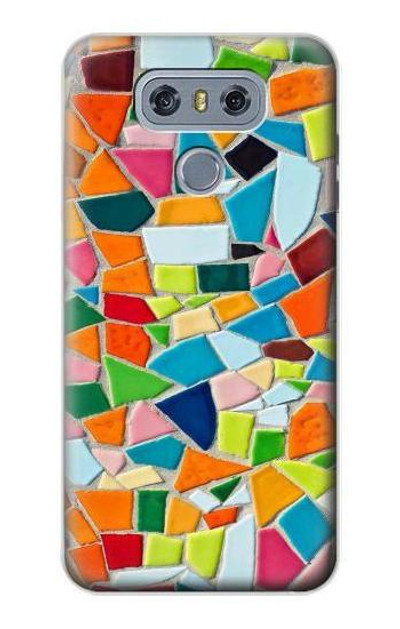 S3391 Abstract Art Mosaic Tiles Graphic Case Cover Custodia per LG G6