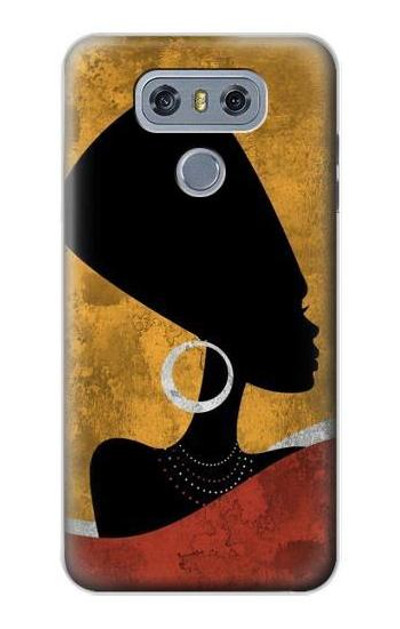 S3453 African Queen Nefertiti Silhouette Case Cover Custodia per LG G6