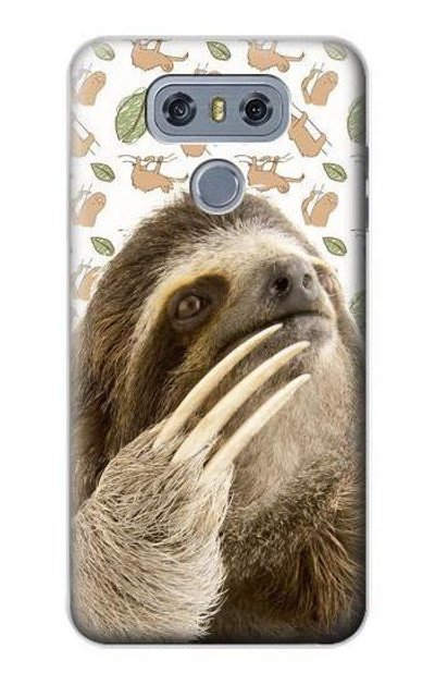 S3559 Sloth Pattern Case Cover Custodia per LG G6