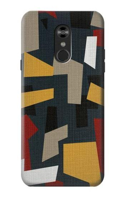 S3386 Abstract Fabric Texture Case Cover Custodia per LG Q Stylo 4, LG Q Stylus