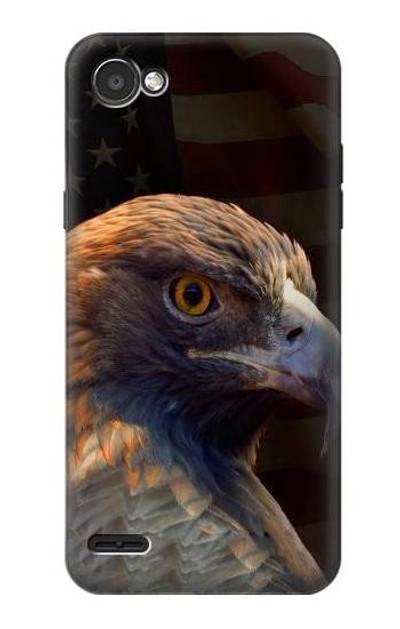 S3376 Eagle American Flag Case Cover Custodia per LG Q6