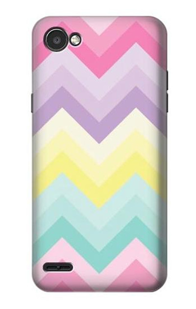 S3514 Rainbow Zigzag Case Cover Custodia per LG Q6