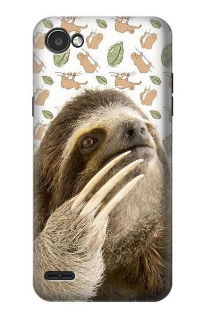 S3559 Sloth Pattern Case Cover Custodia per LG Q6