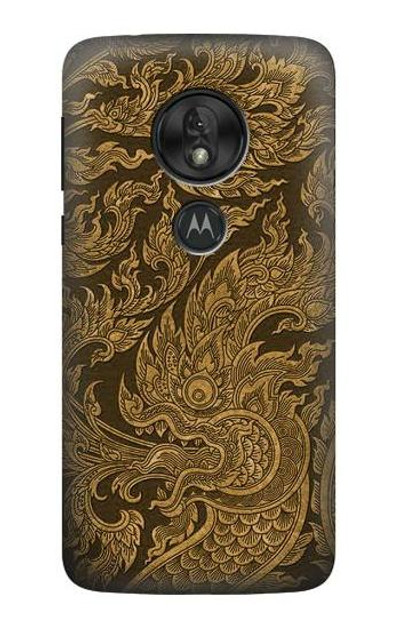 S3382 Thai Art Naga Case Cover Custodia per Motorola Moto G7 Play