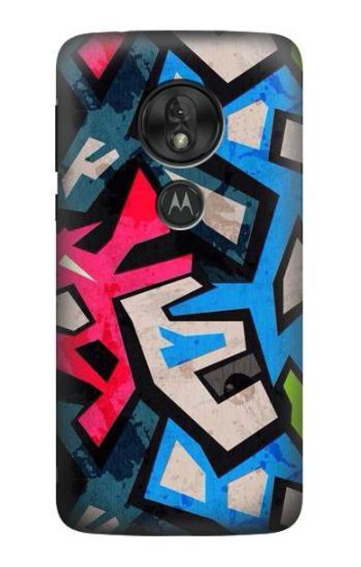 S3445 Graffiti Street Art Case Cover Custodia per Motorola Moto G7 Play