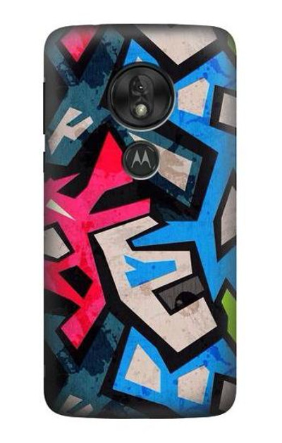 S3445 Graffiti Street Art Case Cover Custodia per Motorola Moto G7 Power