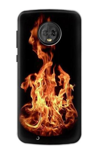 S3379 Fire Frame Case Cover Custodia per Motorola Moto G6