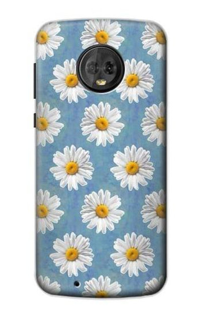 S3454 Floral Daisy Case Cover Custodia per Motorola Moto G6
