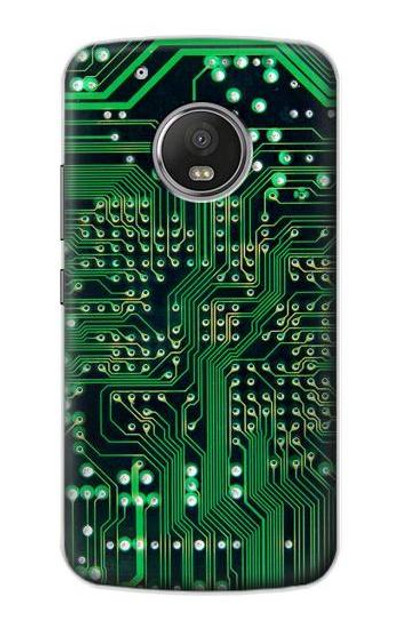 S3392 Electronics Board Circuit Graphic Case Cover Custodia per Motorola Moto G5 Plus