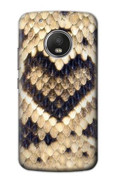 S3417 Diamond Rattle Snake Graphic Print Case Cover Custodia per Motorola Moto G5 Plus